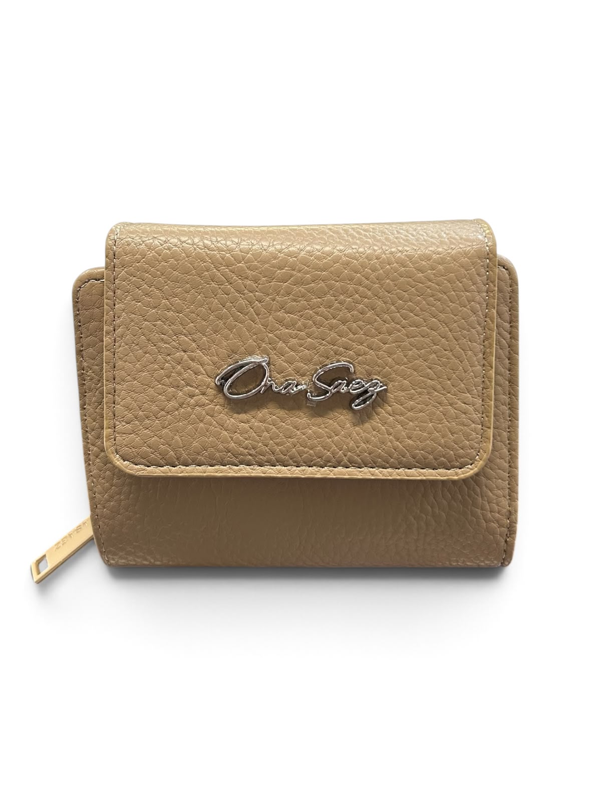 BILLETERA CON SOLAPA - BEIGE