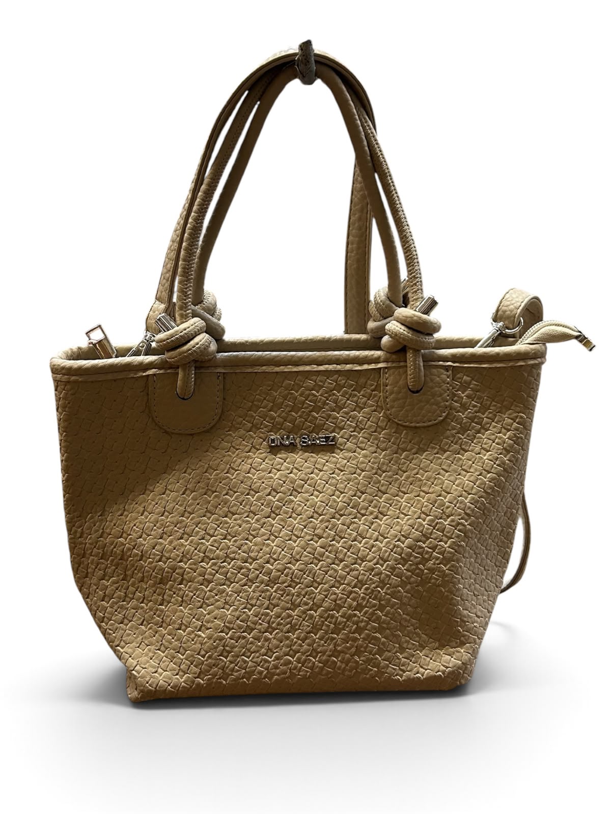 CARTERA MINI TEJIDA - TOSTADO